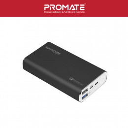 Promate PowerPeak-10 10000mAh Aluminum Crafted Quick Charge 3.0 Power Bank