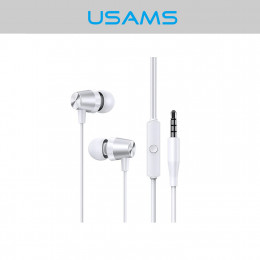 USAMS EP-42 3.5mm In Ear Metal Earphone HiFi Stereo Earbuds Button Control Headset 