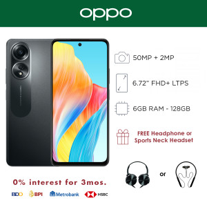 Oppo A58 6.72-inch Mobile Phone with 6GB RAM and 128GB of Storage