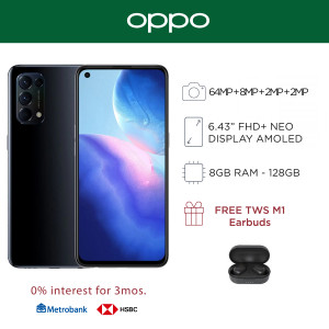 Oppo Reno 5 Mobile Phone 6.43-inch Screen 8GB RAM and 128GB Storage