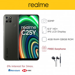 Realme C25Y Mobile Phone 6.5-inch Screen 4GB RAM and 128GB Storage