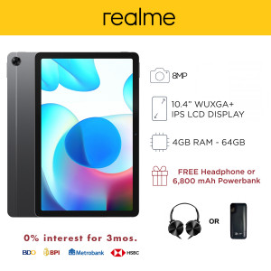 Realme Pad LTE 10.4-inch Tablet 64GB Storage