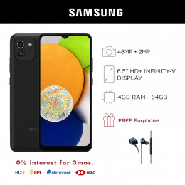 Samsung Galaxy A03 Mobile Phone 6.5-inch Screen 4GB RAM and 64GB Storage