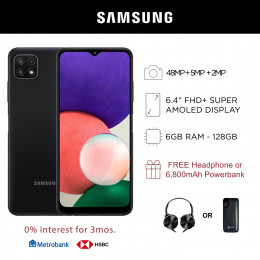 Samsung Galaxy A22 LTE Mobile Phone 6.4-inch Screen 6GB RAM and 128GB Storage